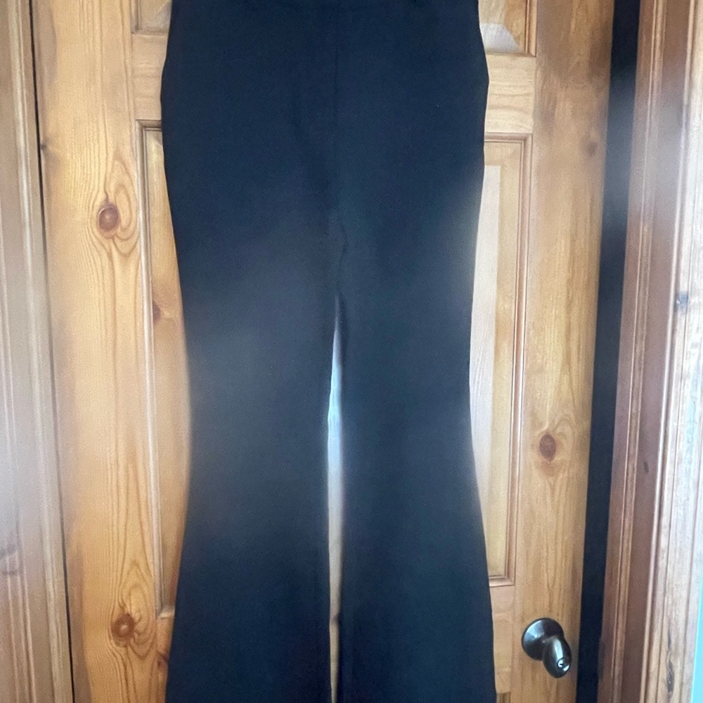 Elegant Black Flare Women's Pants